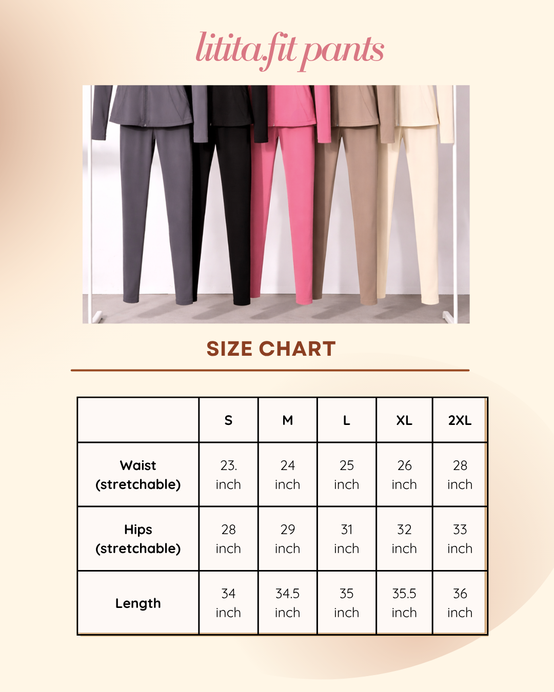 【LitaFit】High-Waist Yoga Pants / Leggings  / Sport pants -Black // Offwhite // Grey // Pink // LT Brown
