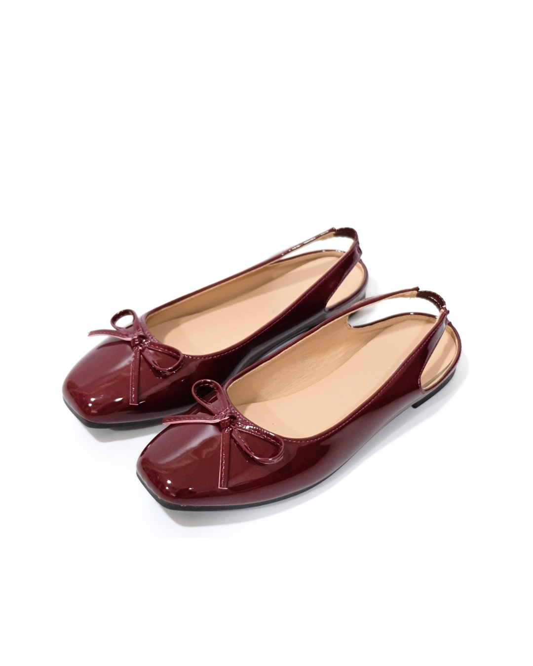 【NEW】Lyden Mary Jane Open Back Series Flats - Silver//Dk Brown//Maroon