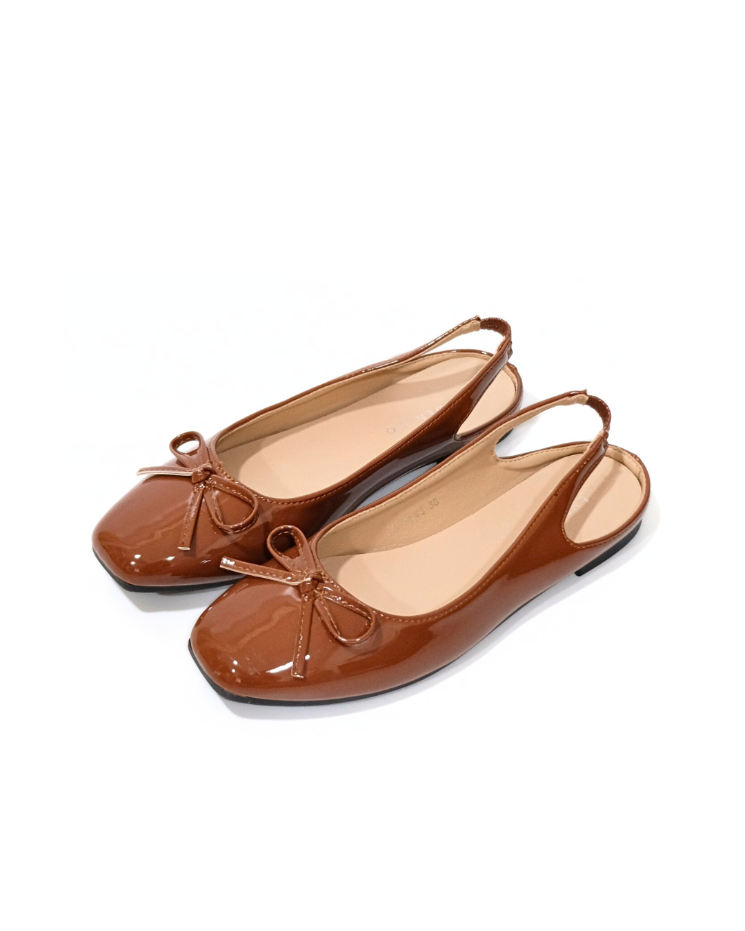 【NEW】Lyden Mary Jane Open Back Series Flats - Silver//Dk Brown//Maroon