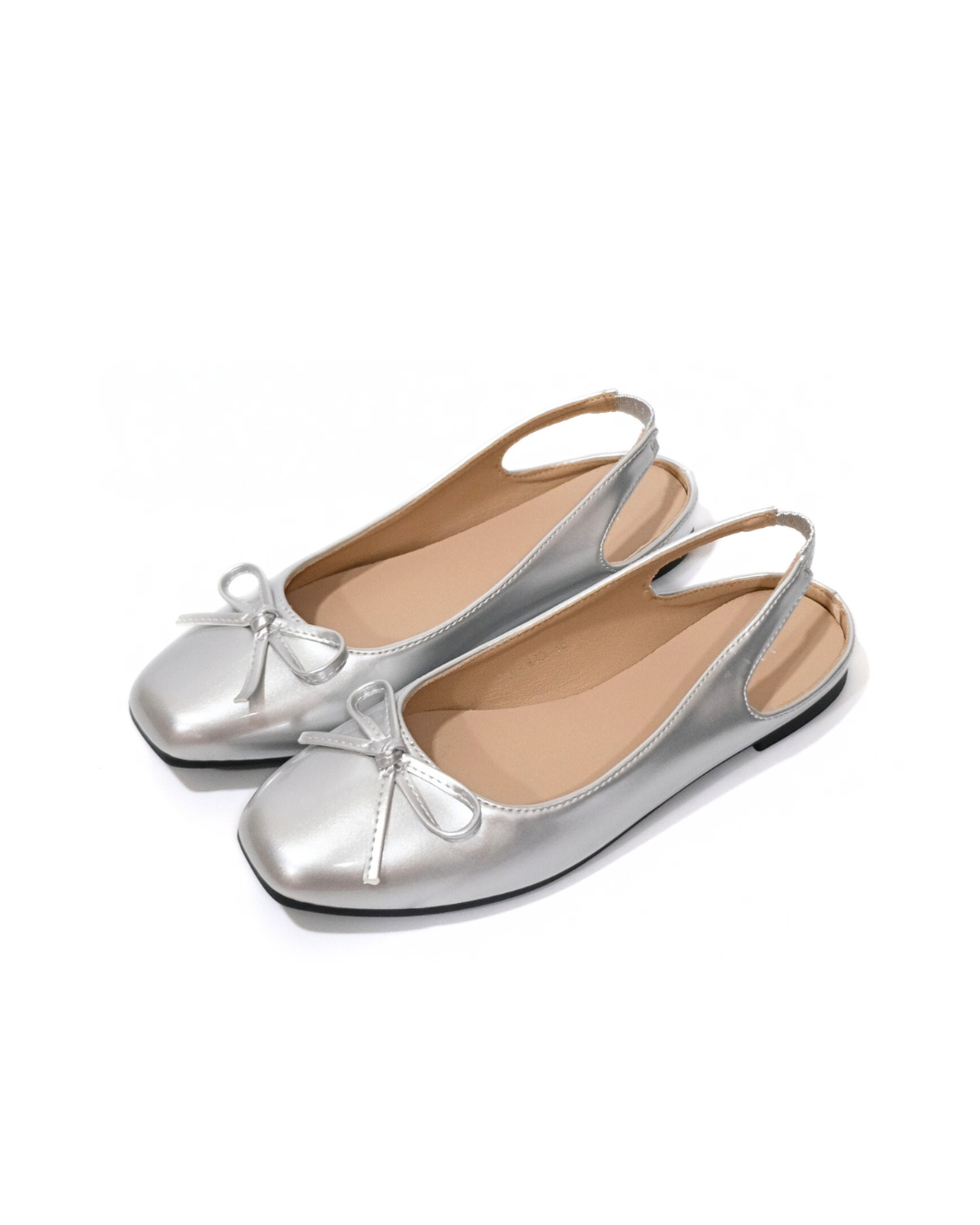 【NEW】Lyden Mary Jane Open Back Series Flats - Silver//Dk Brown//Maroon