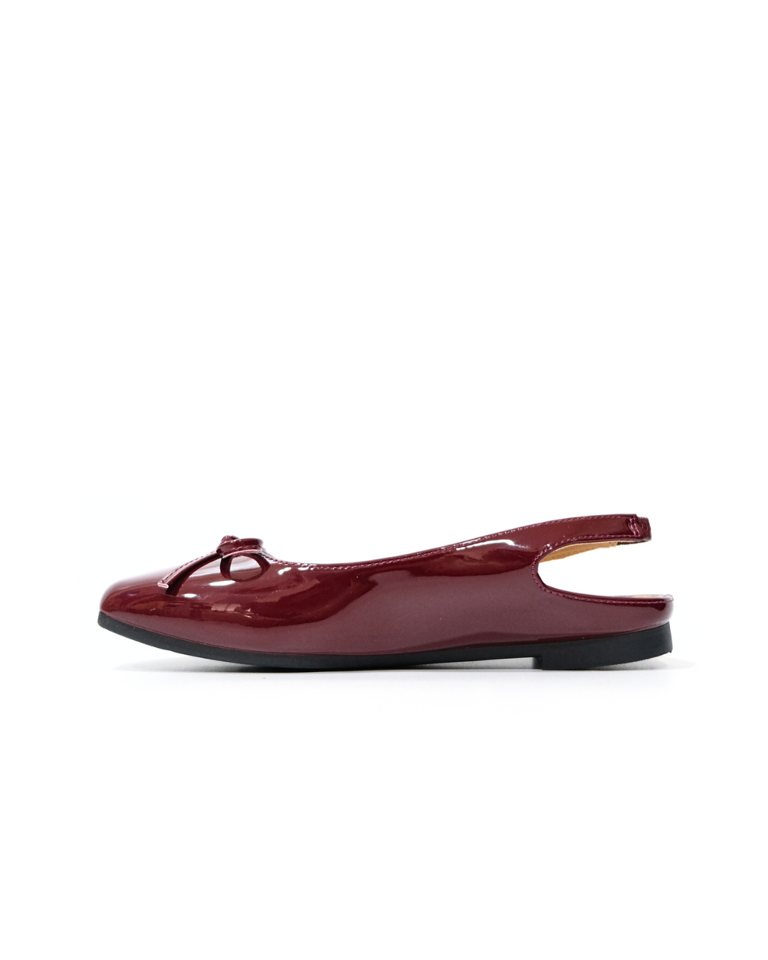 【NEW】Lyden Mary Jane Open Back Series Flats - Silver//Dk Brown//Maroon