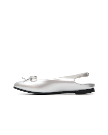【NEW】Lyden Mary Jane Open Back Series Flats - Silver//Dk Brown//Maroon