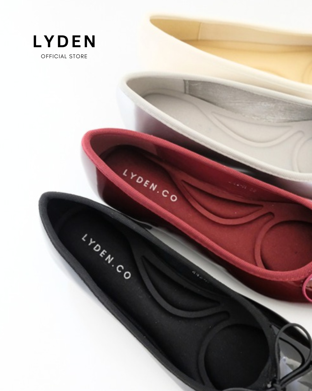 【NEW】Lyden Mary Jane Glossy series 1 Inch heels - Classic Black//Maroon//Silver//White