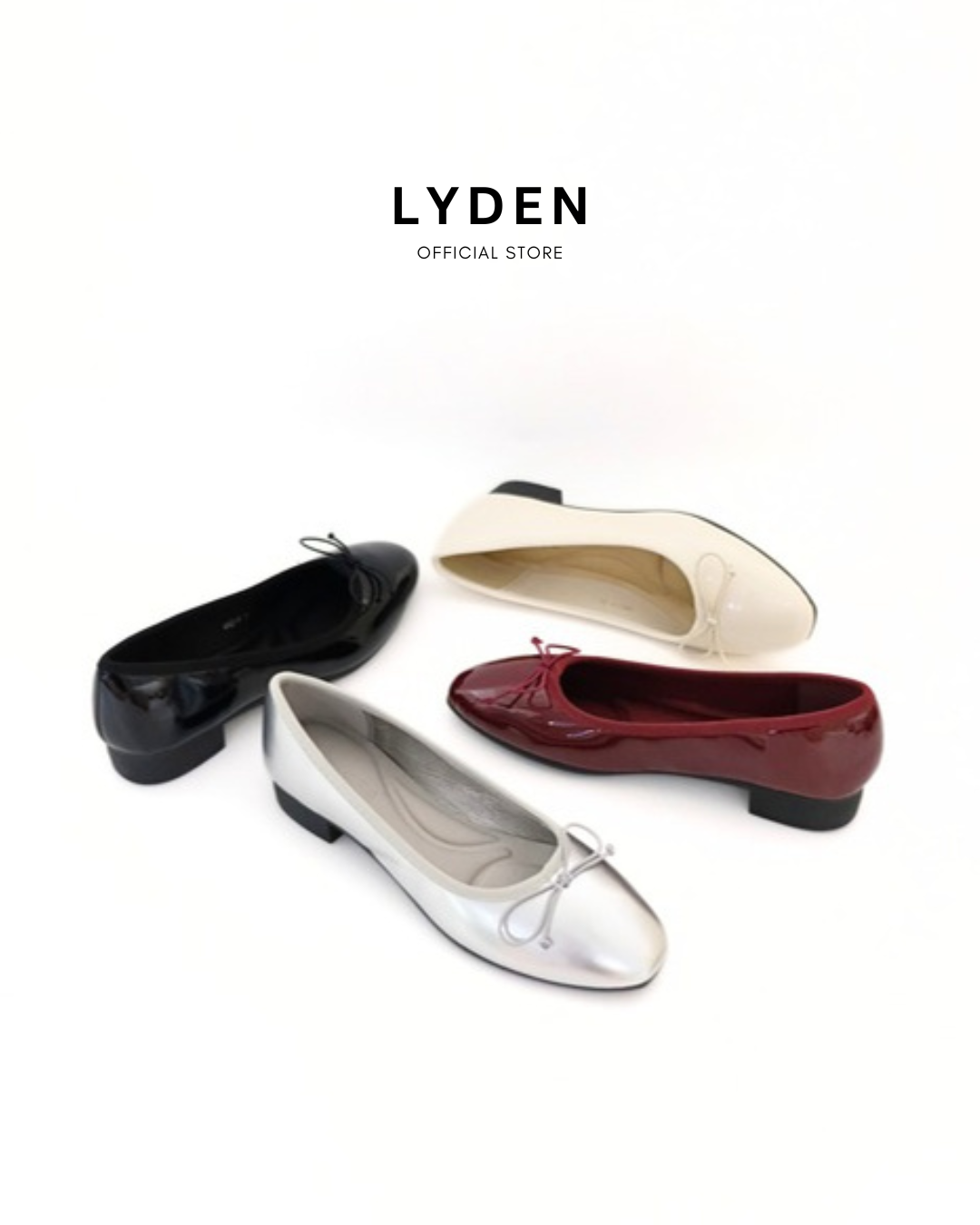 【NEW】Lyden Mary Jane Glossy series 1 Inch heels - Classic Black//Maroon//Silver//White