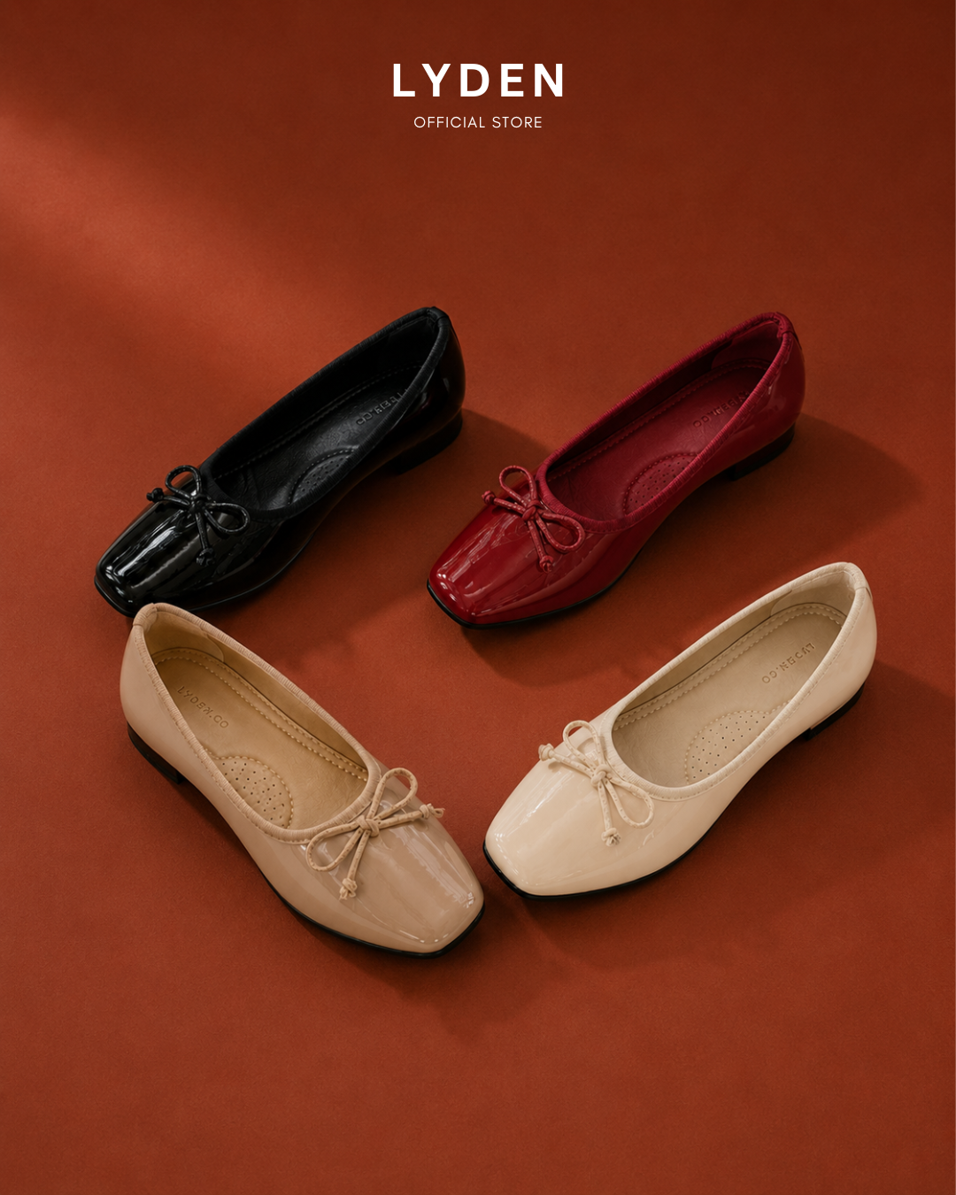 【NEW】Lyden Mary Jane Glossy Wedges Series 4cm heels