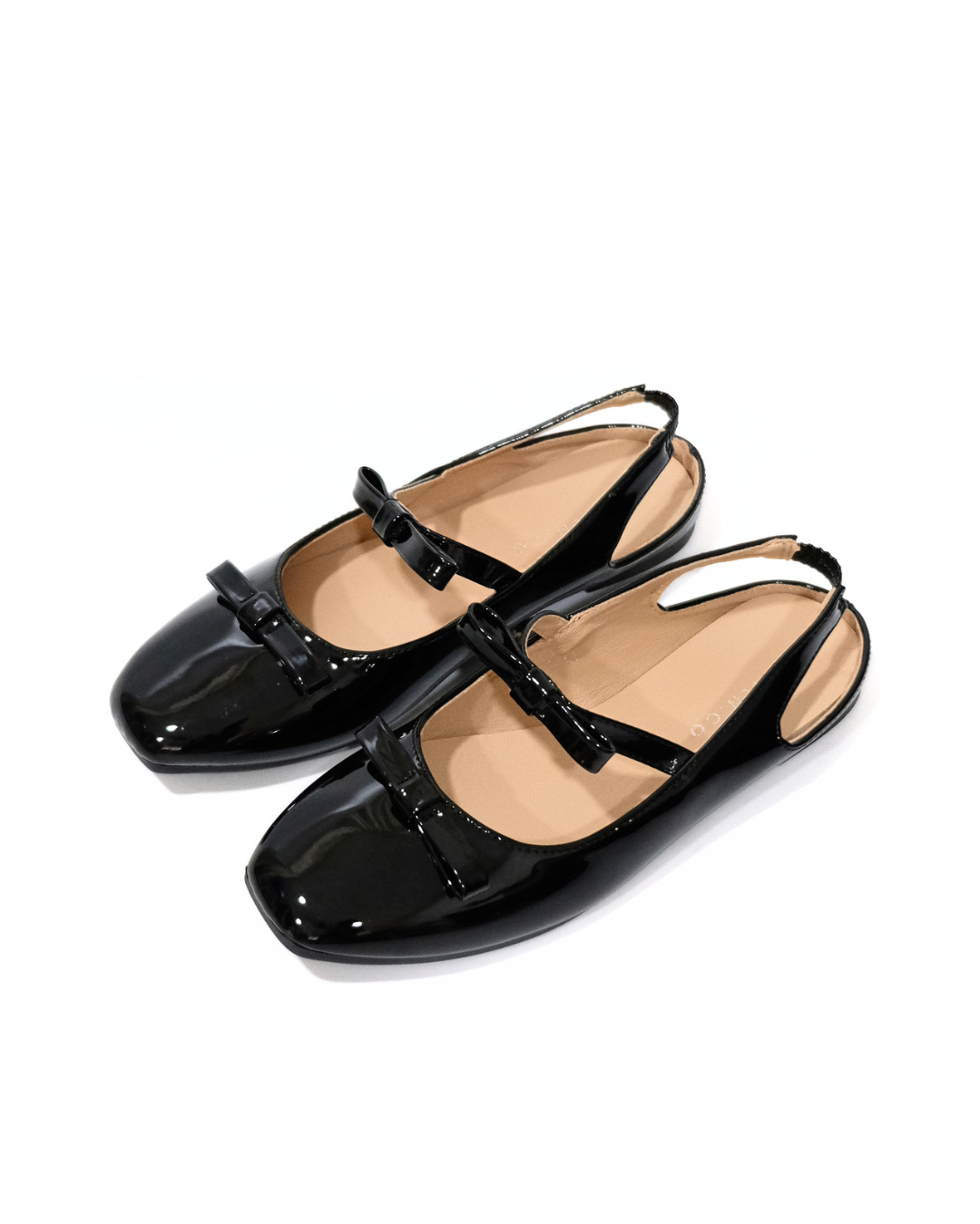 【NEW】Lyden Mary Jane Bow and Jane Open Back Series Flats - Classic Black//Maroon//Beige