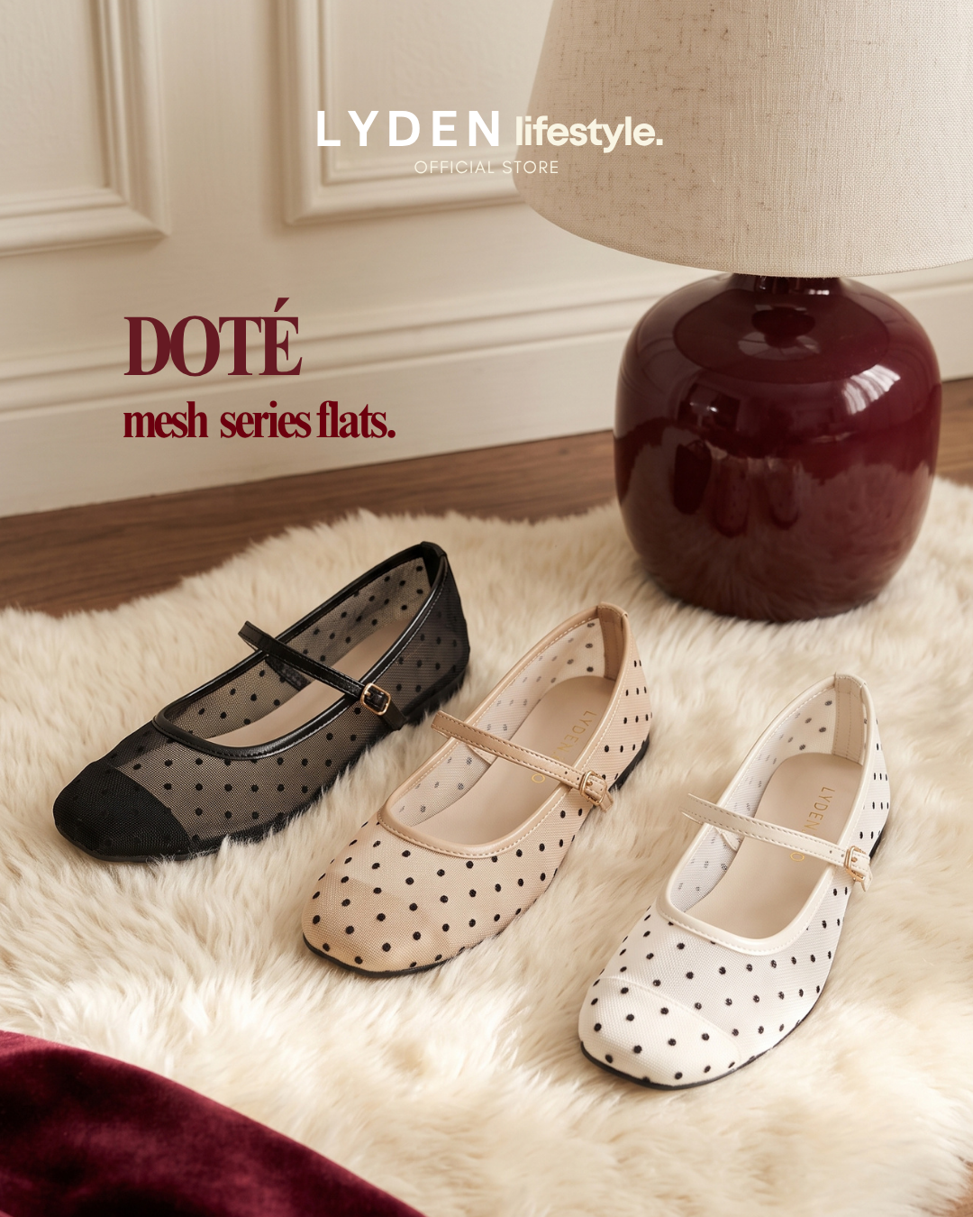 【NEW】Lyden DOTÉ Mesh Series Flats