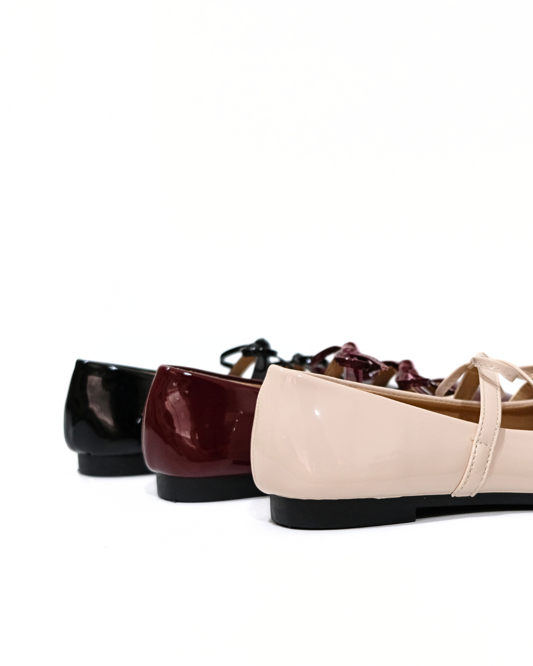 【NEW】Lyden Mary Jane Bow and Jane Series Flats - Classic Black//Maroon//Beige