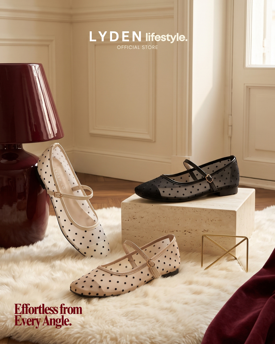 【NEW】Lyden DOTÉ Mesh Series Flats