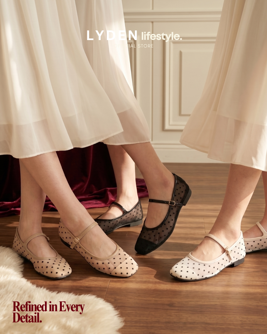 【NEW】Lyden DOTÉ Mesh Series Flats