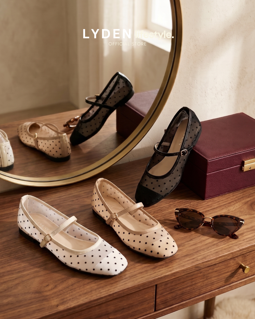 【NEW】Lyden DOTÉ Mesh Series Flats