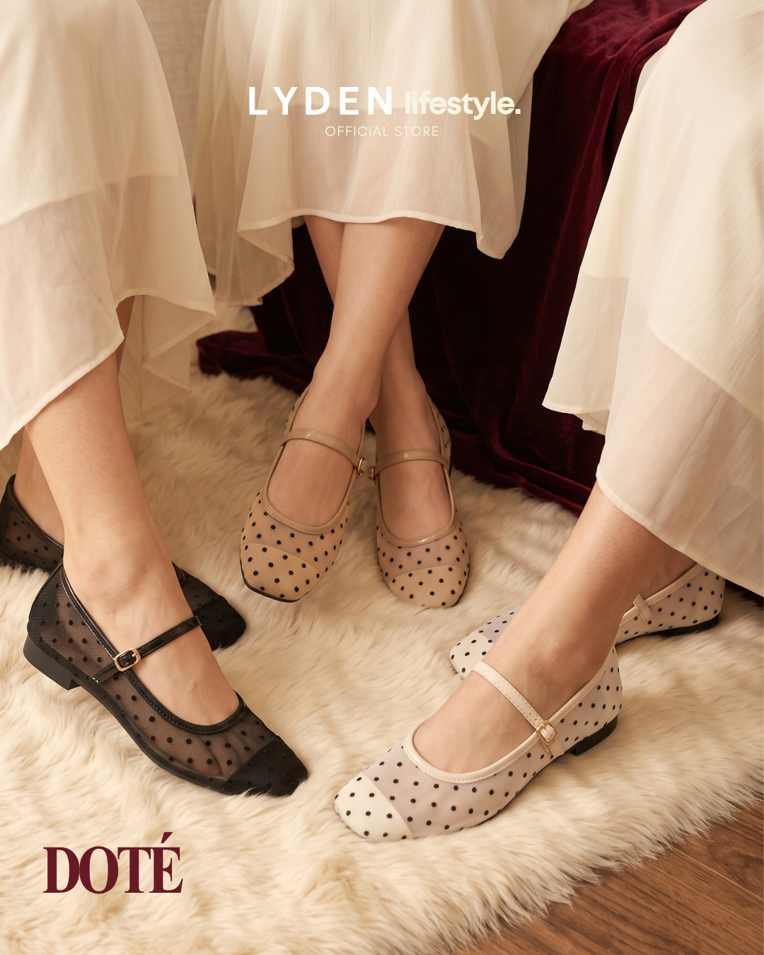 【NEW】Lyden DOTÉ Mesh Series Flats