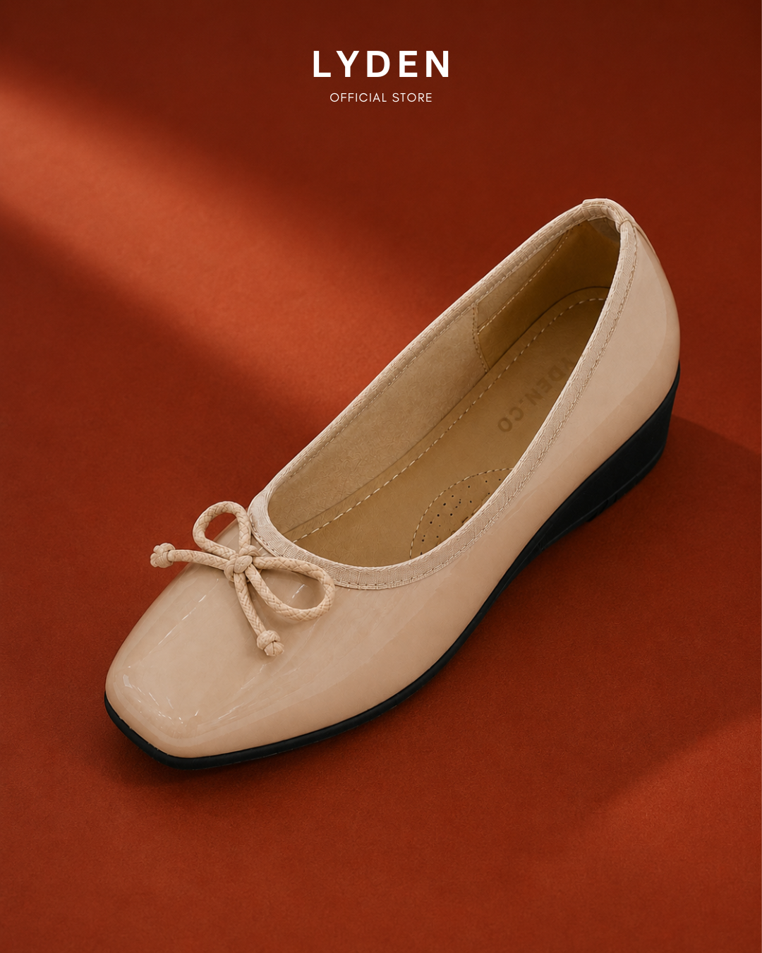【NEW】Lyden Mary Jane Glossy Wedges Series 4cm heels