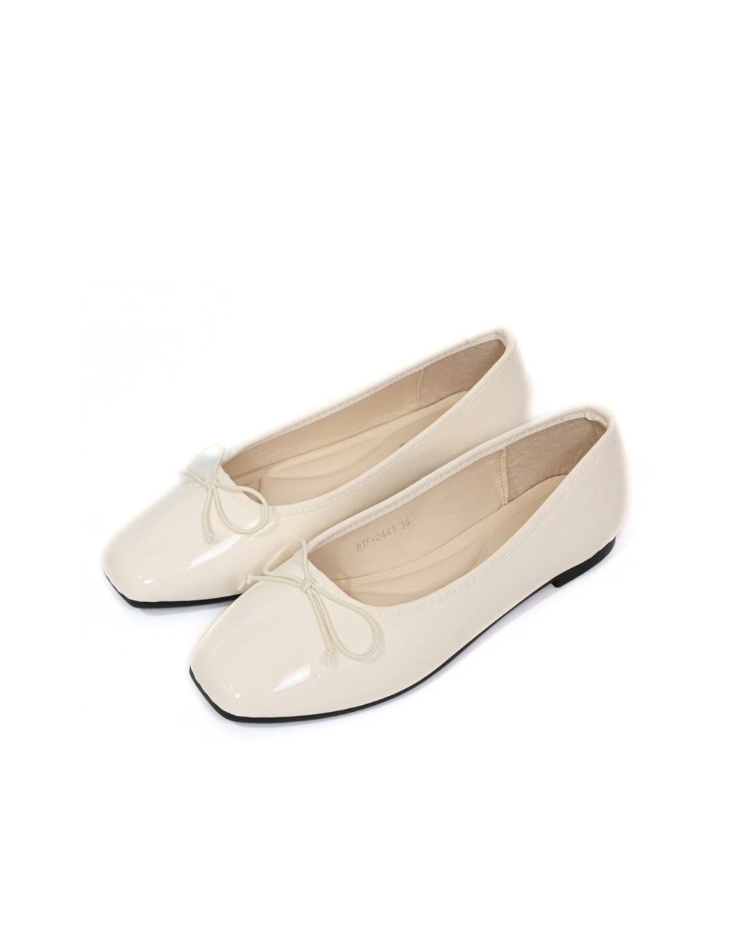【NEW】Lyden Mary Jane Glossy Flats - White//Silver//Maroon//Classic Black