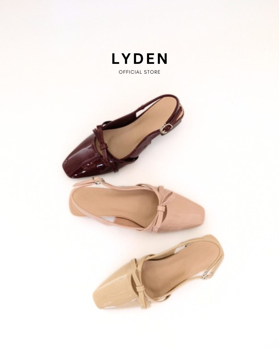 【NEW】Lyden Rosie Jane Heels series 4cm pump heels - Beige//Pink//Maroon