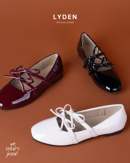 【NEW】Lyden Mary Jane Bow and Jane Series Flats - Classic Black//Maroon//Beige