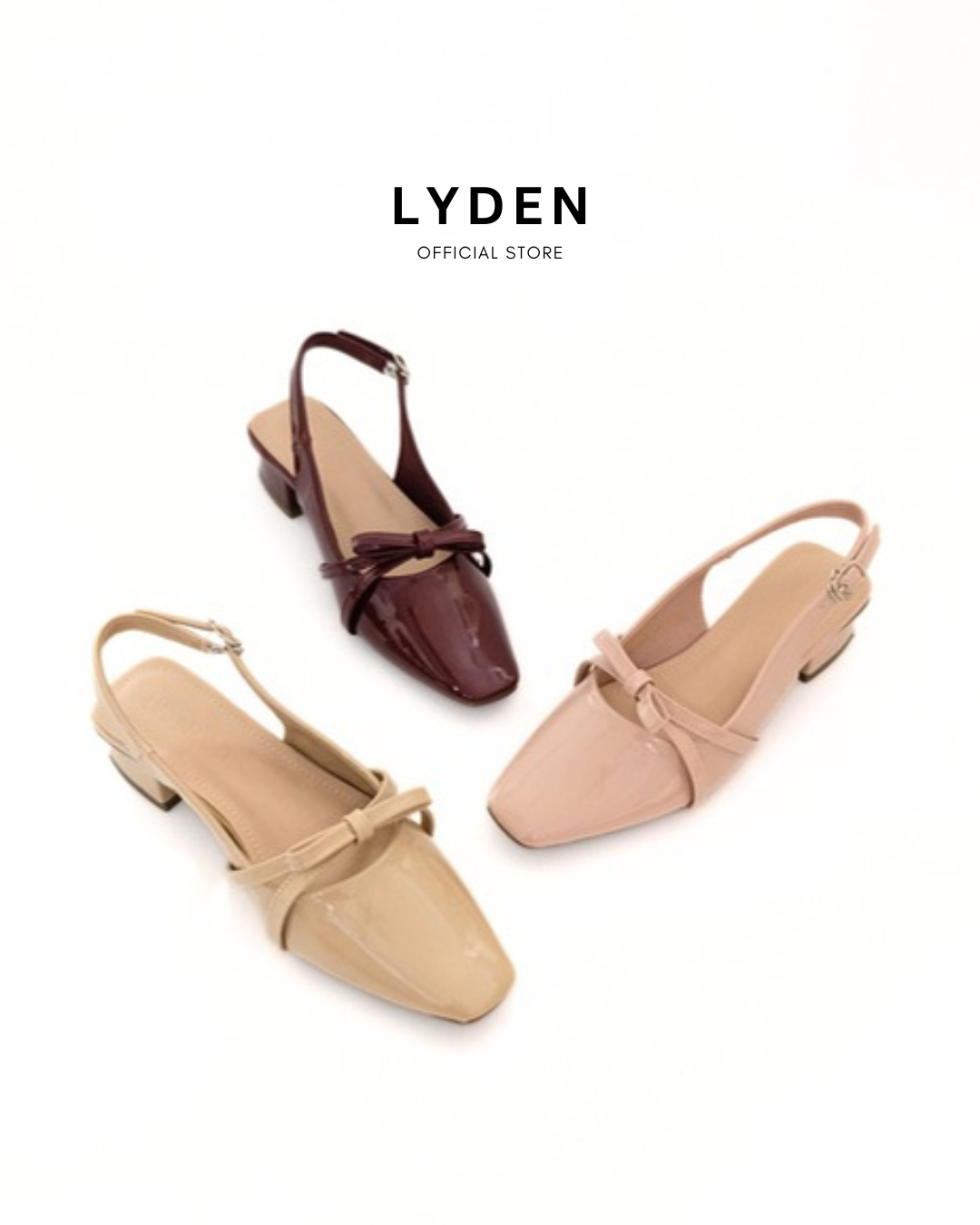 【NEW】Lyden Rosie Jane Heels series 4cm pump heels - Beige//Pink//Maroon