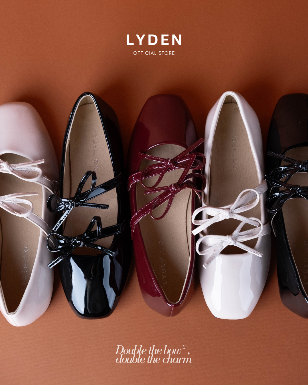 【NEW】Lyden Mary Jane Bow and Jane Series Flats - Classic Black//Maroon//Beige