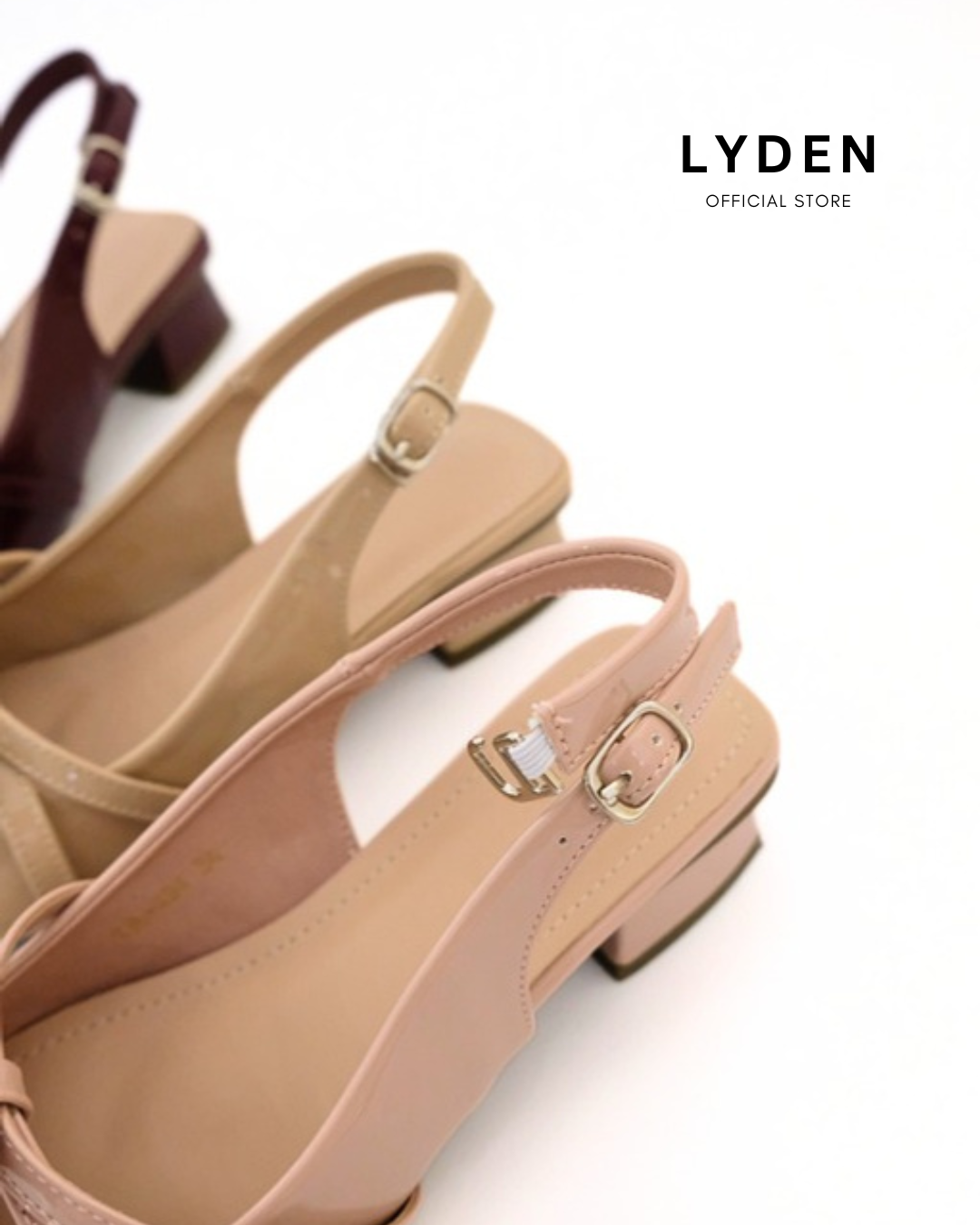 【NEW】Lyden Rosie Jane Heels series 4cm pump heels - Beige//Pink//Maroon