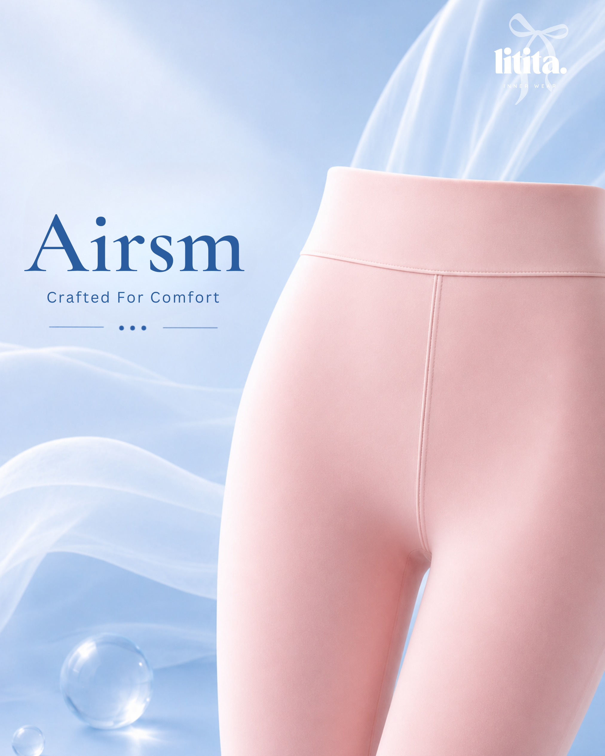 【Litita Ice Silk】Inner Pants / High-waist Leggings