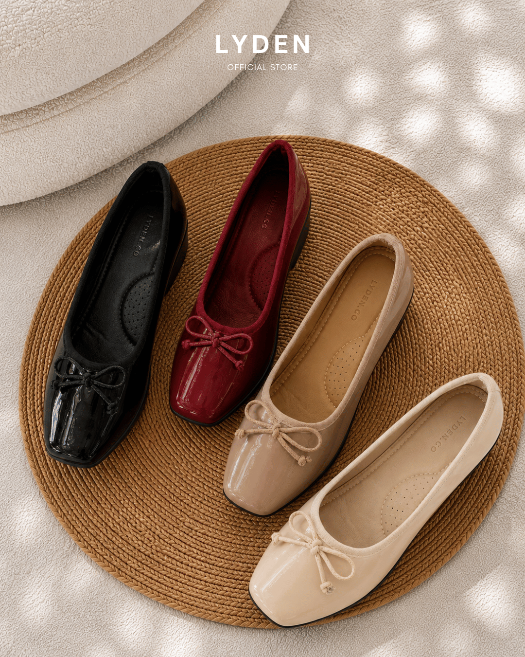 【NEW】Lyden Mary Jane Glossy Wedges Series 4cm heels