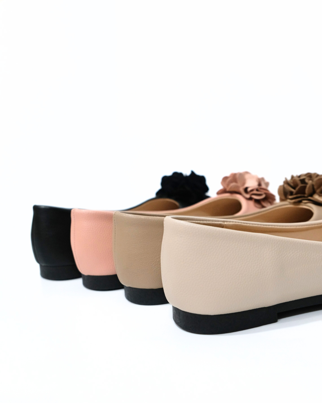 【NEW】Lyden Floral Series 1.0 Flats - Classic Black//Khaki//Pink//Beige