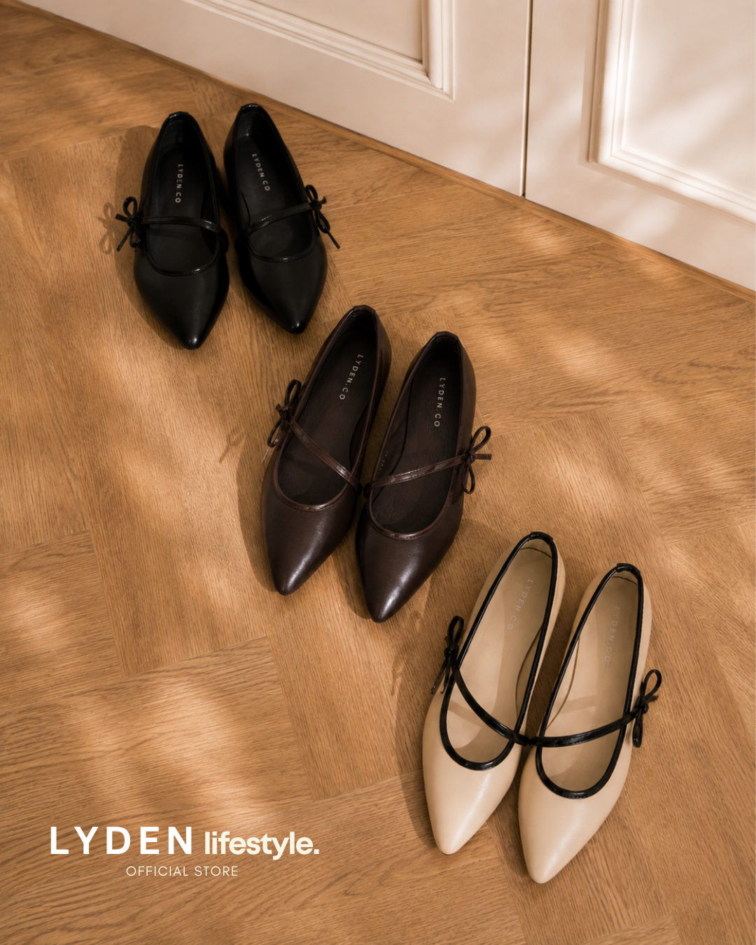【NEW】Lyden Lily Ribbon Flats Series