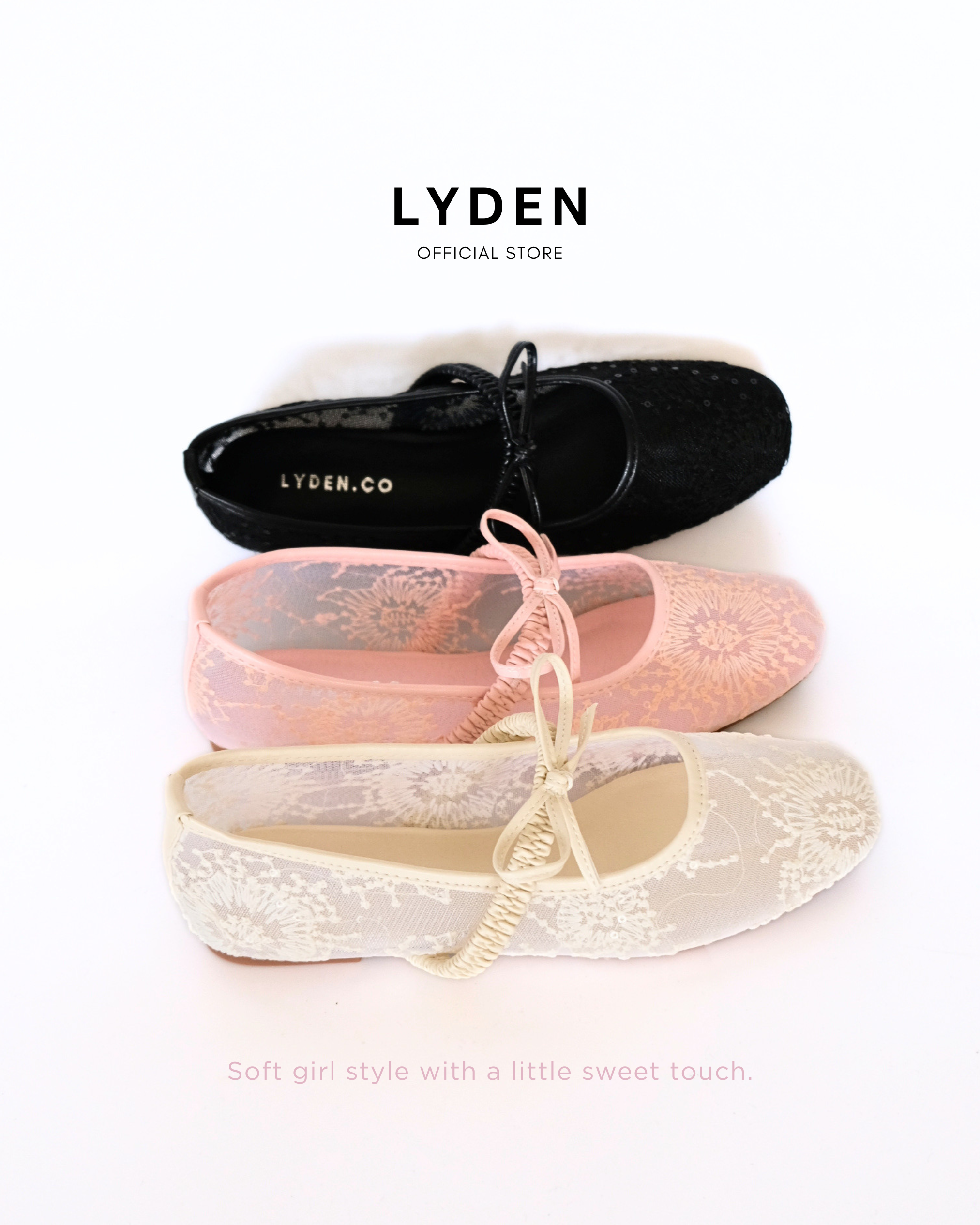 【NEW】Dreamelle Series- Beige//Pink//Black