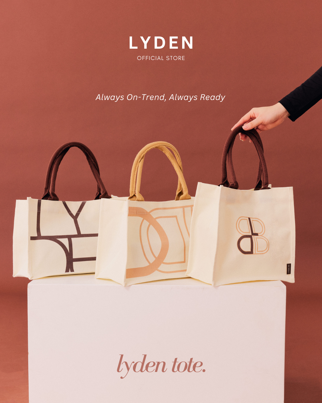 【NEW】 Lyden Exclusive  Demure/Cutesy / Mindful  Tote Bag/ Canvas Bag / Handbag / Prints Bag / Grocery Bag