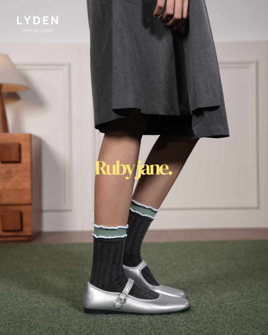 【NEW】Lyden Ruby Jane Series Flats - Beige//Brown//Grey