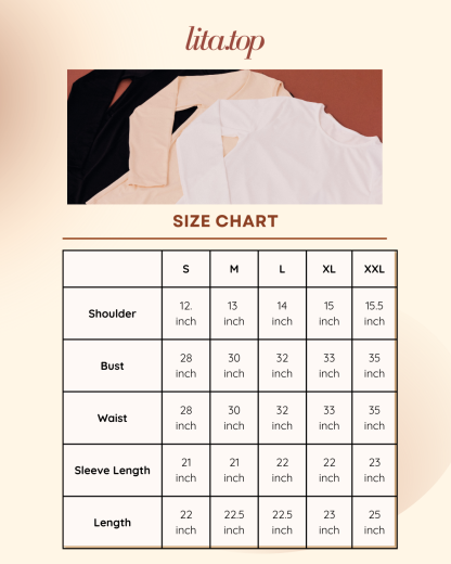 【Litita Cotton Cloud Silky Sheen】Tops / Long-Sleeve Round Neckline innerwear - Black//Pale Oak