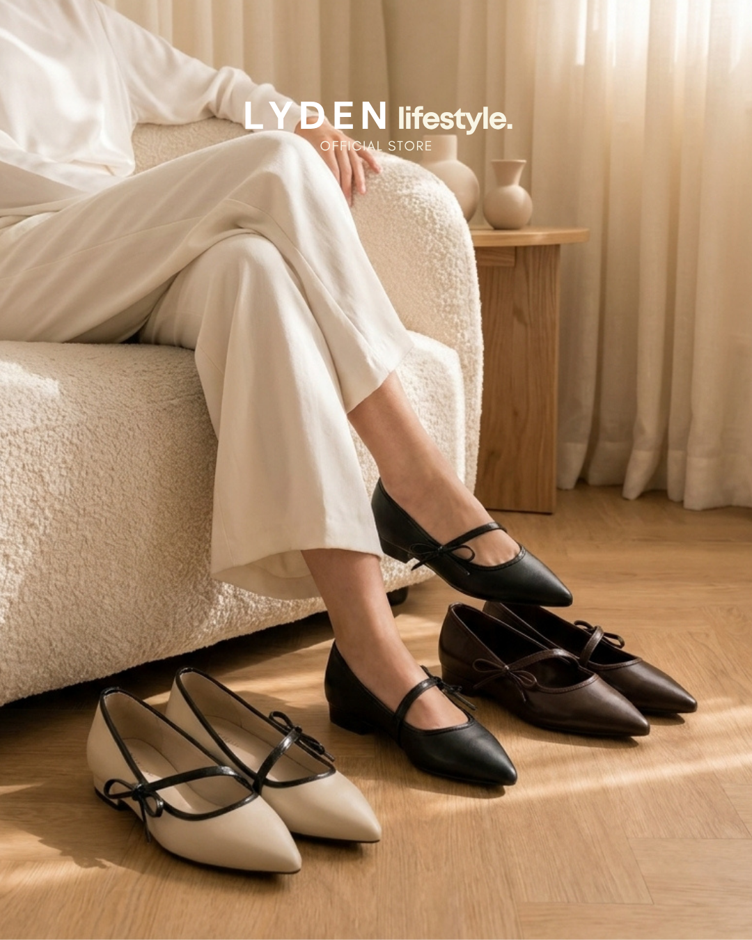 【NEW】Lyden Lily Ribbon Flats Series
