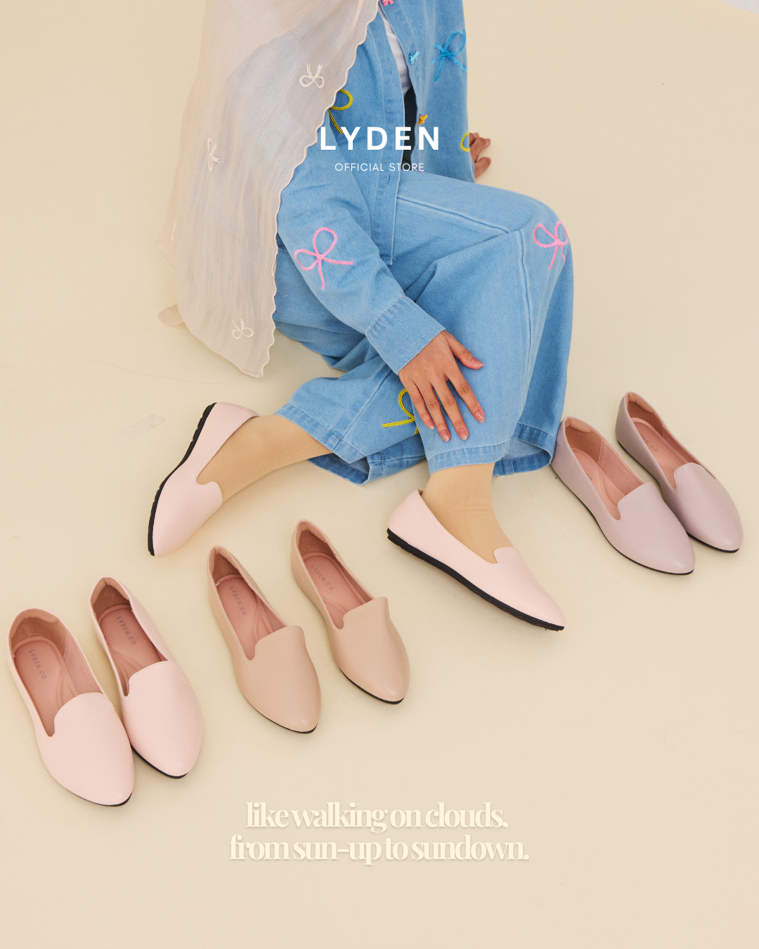 【NEW】Lyden Black Series  2.0 Plus Flats - Pink