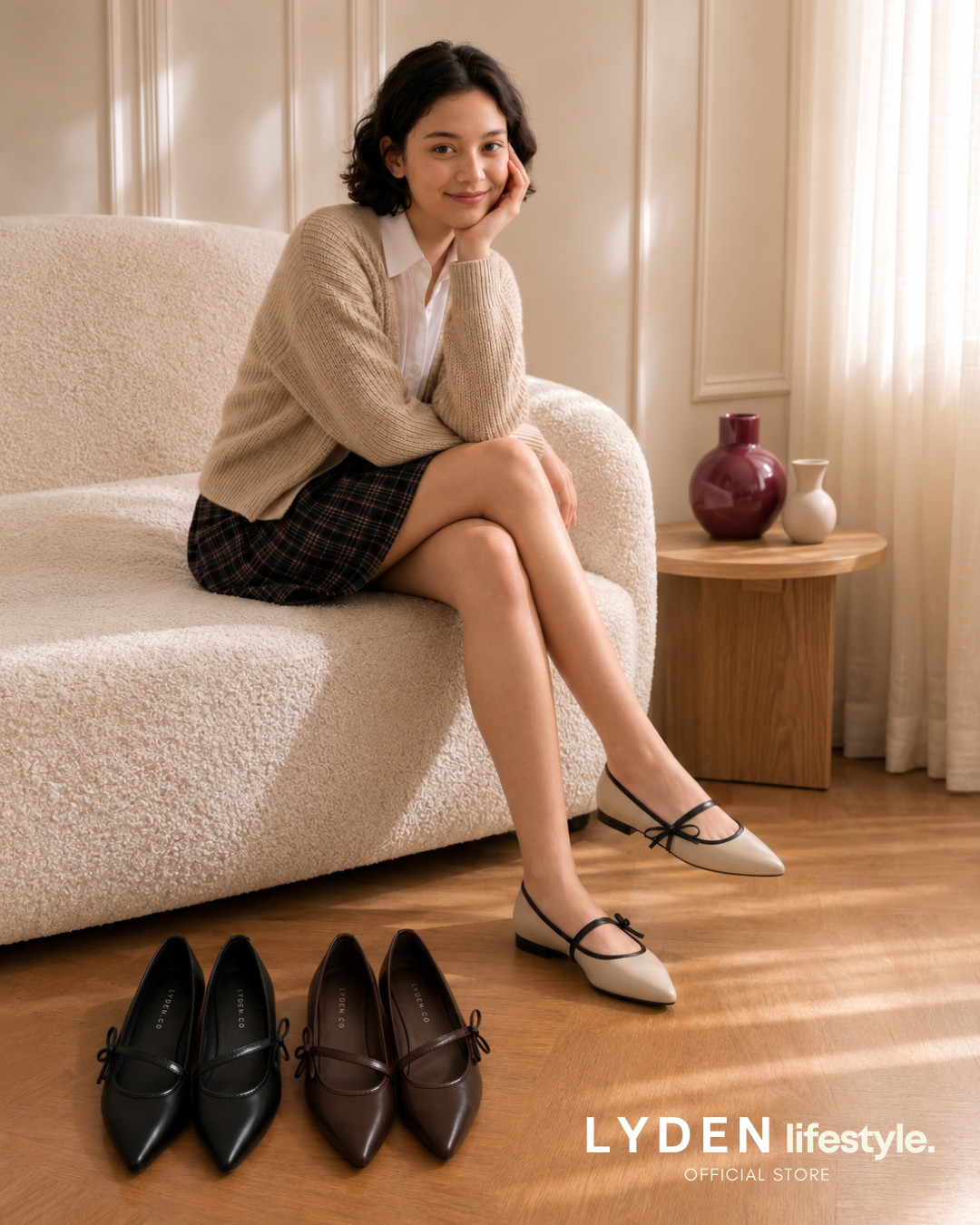 【NEW】Lyden Lily Ribbon Flats Series