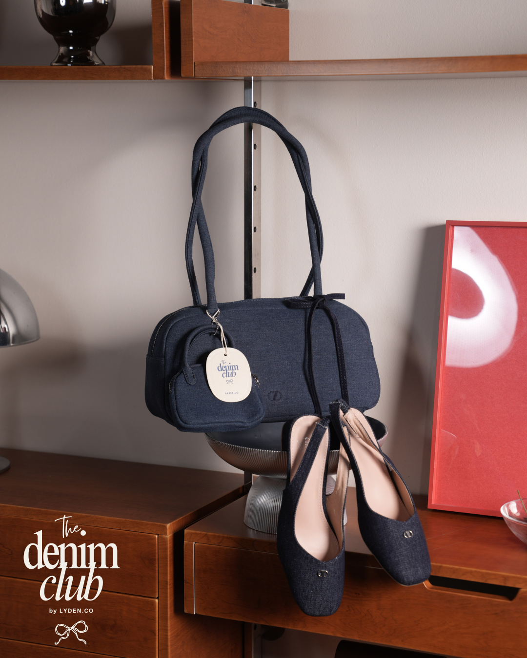 【NEW】Lyden Denim Club Heels Series 5cm pump heels - Blue