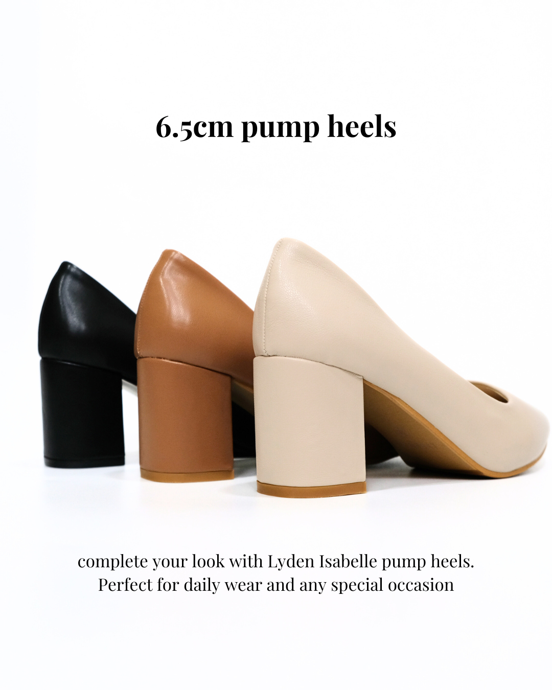 【NEW】Lyden Isabelle Series 6.5cm pump heels - Beige
