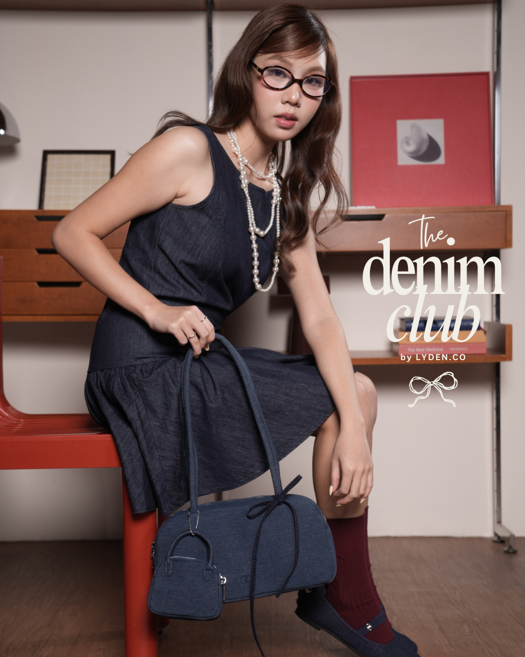 【NEW】Lyden Denim Club - Bag/ Handbag / Shoulder Bag