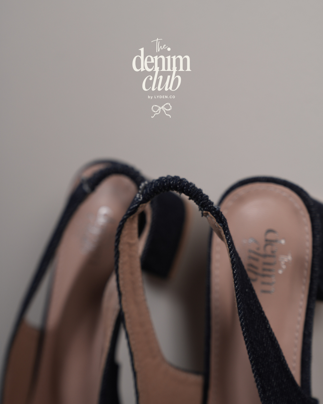 【NEW】Lyden Denim Club Heels Series 5cm pump heels - Blue