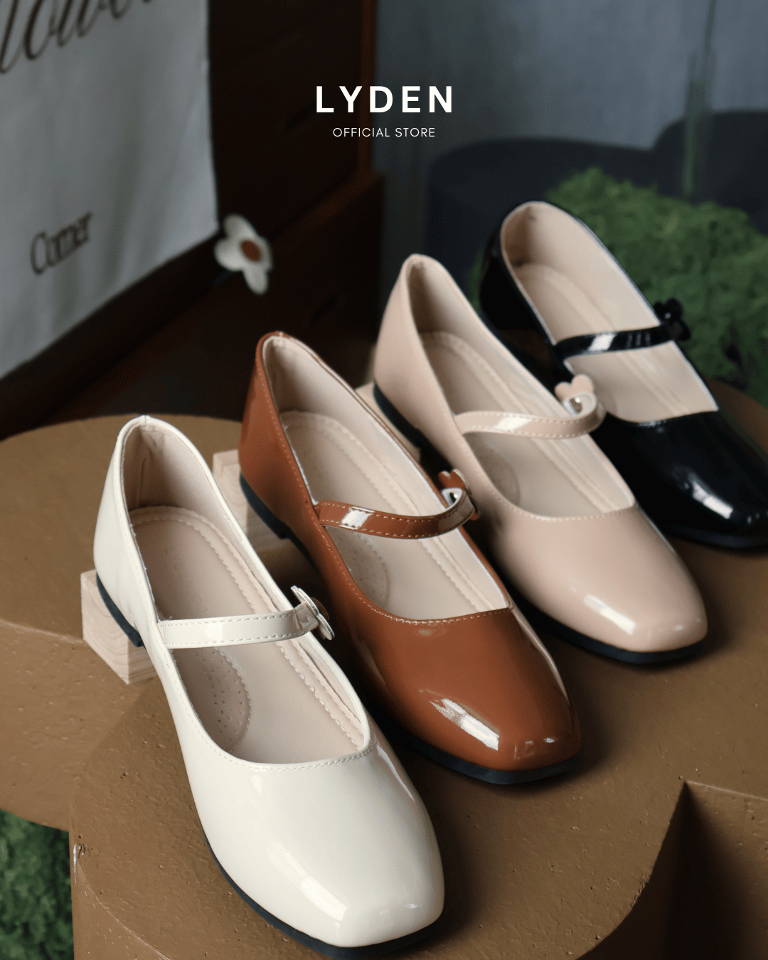 【Le Flowers Mini Bloom】Flats with Strap Series