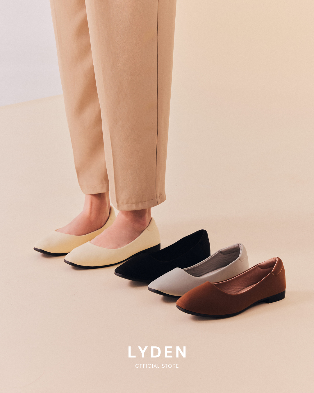 【NEW】Lyden Fifi Series Flats - Coffee