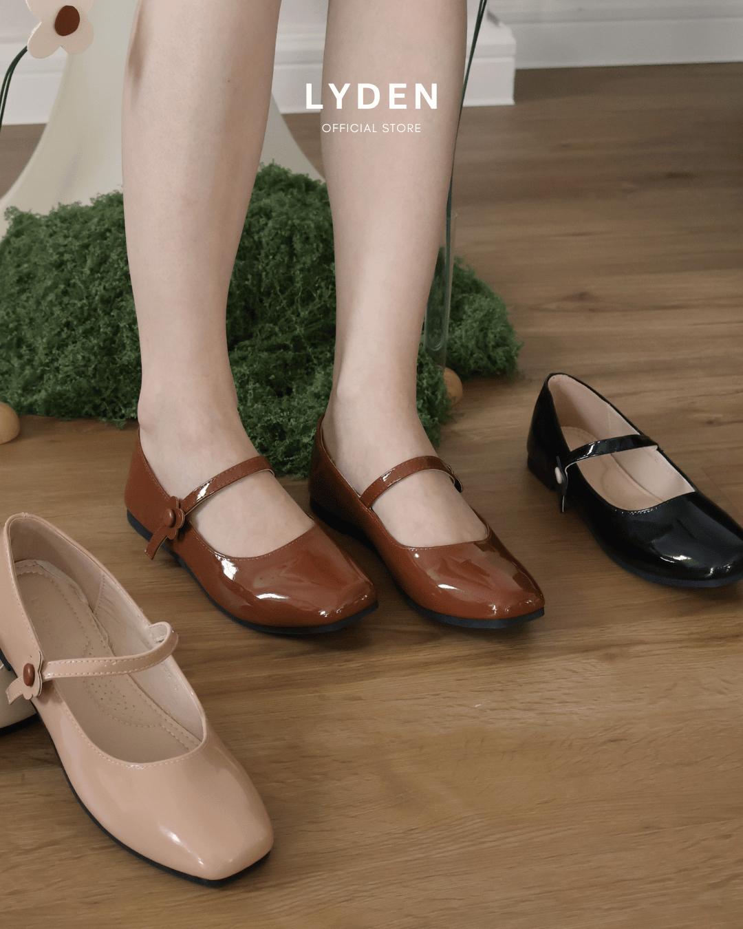 【Le Flowers Mini Bloom】Flats with Strap Series
