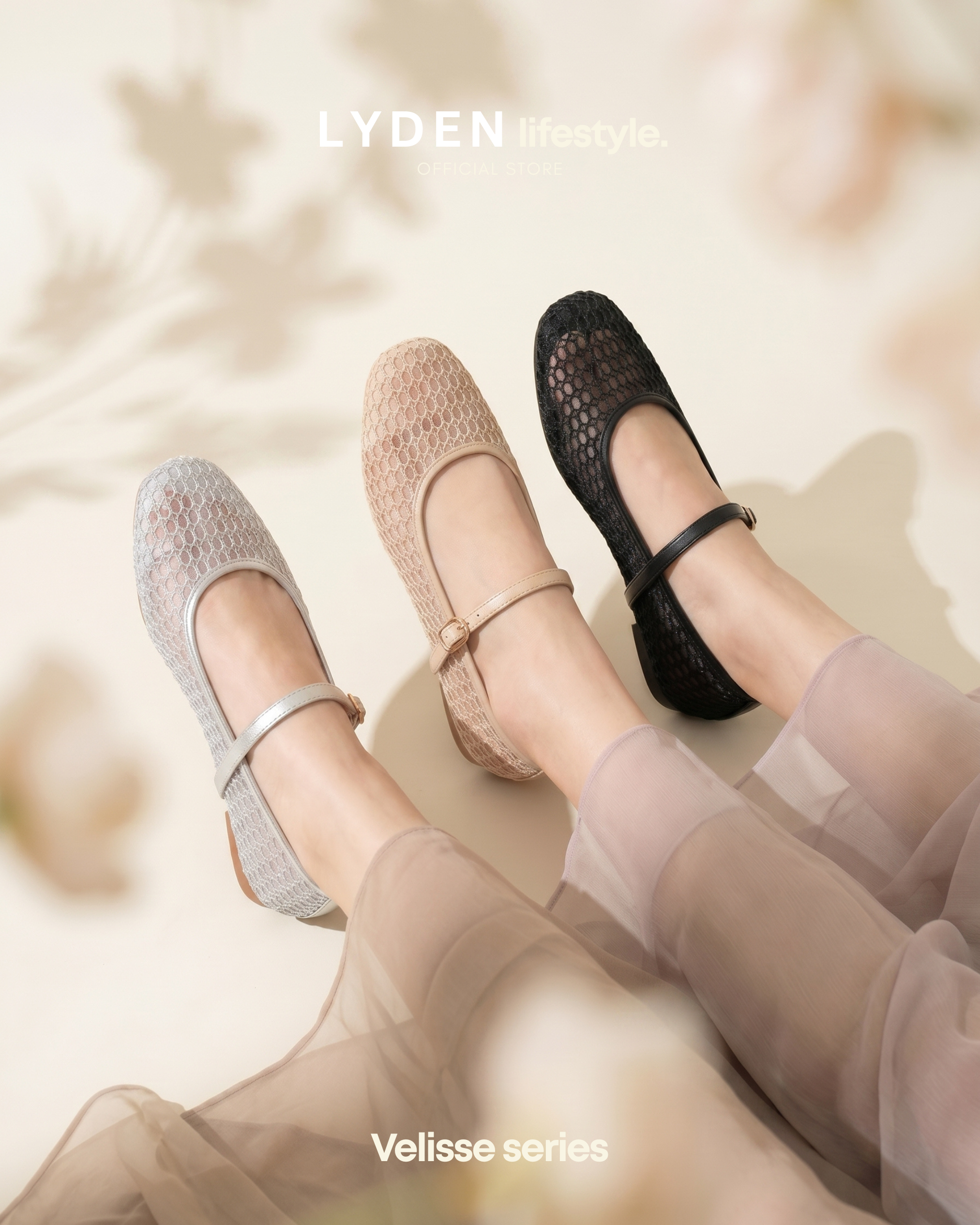 【NEW】Velisse Series Flats- Grey//Khaki//Black