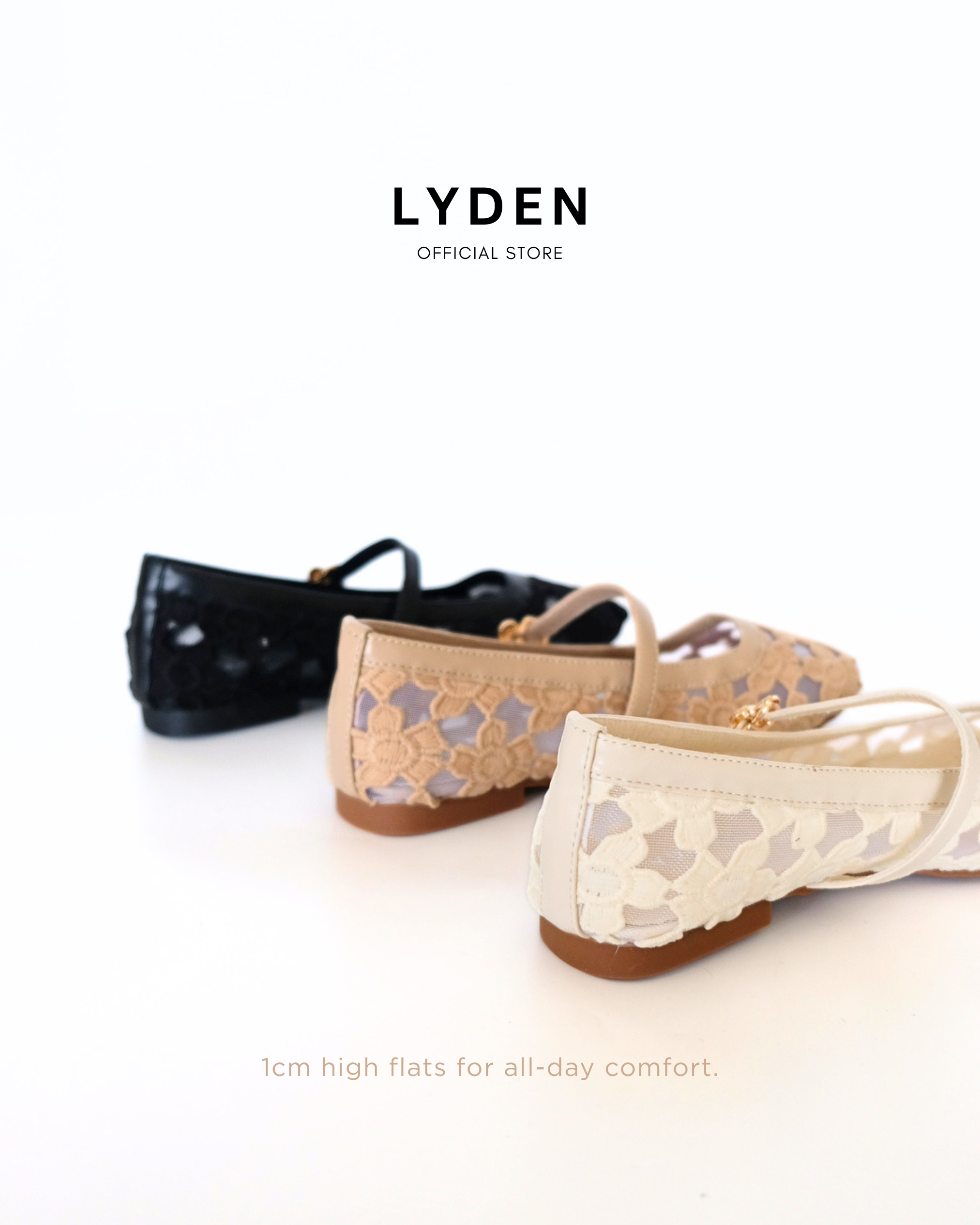 【NEW】Lovelle Series Flats- Beige//Khaki//Black