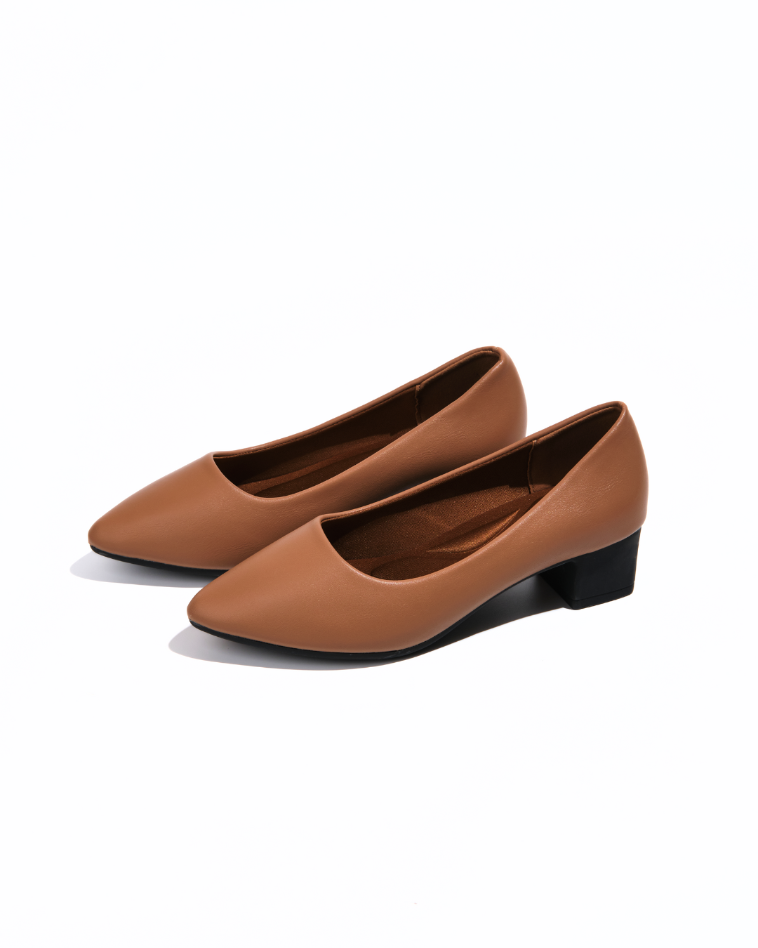 【NEW】Lyden Air-Cushioned Series 4.5cm Mid Heels - Brown