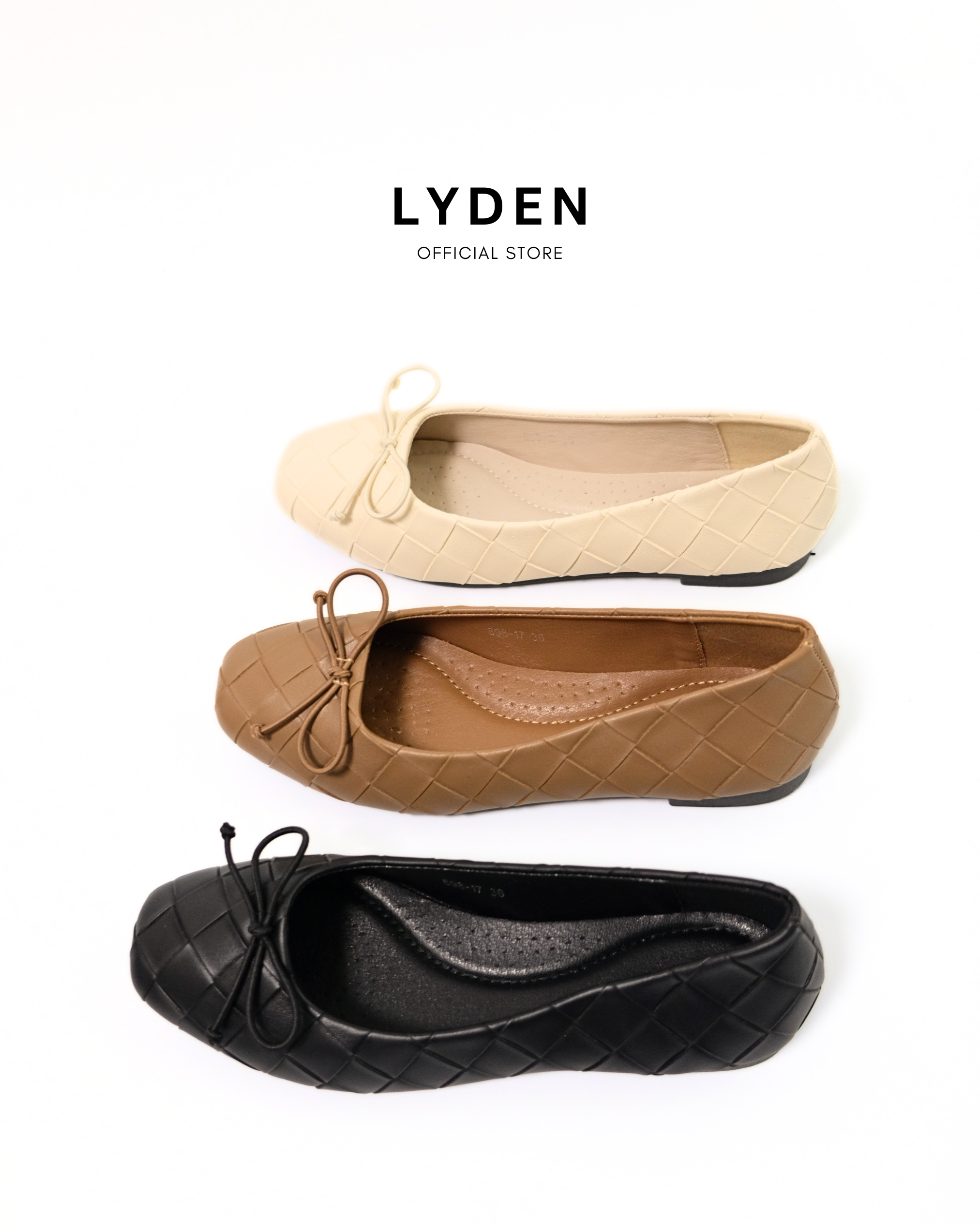 【NEW】Liora Series Flats - Beige//Dark Brown//Black