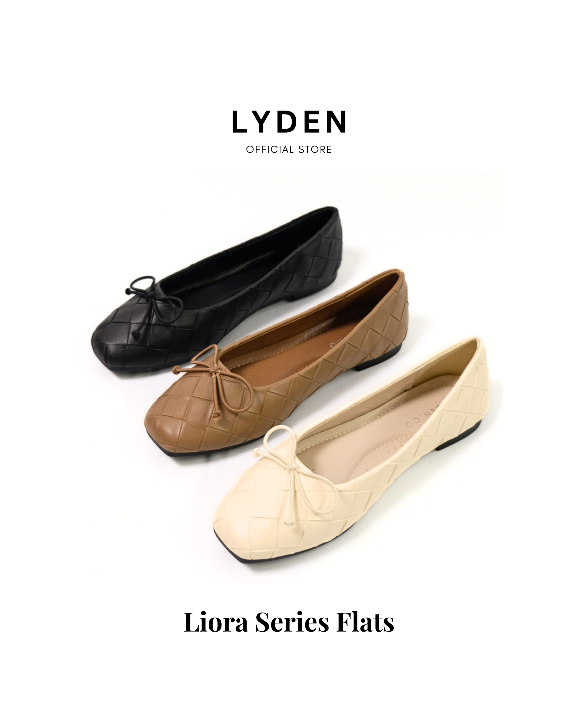 【NEW】Liora Series Flats - Beige//Dark Brown//Black