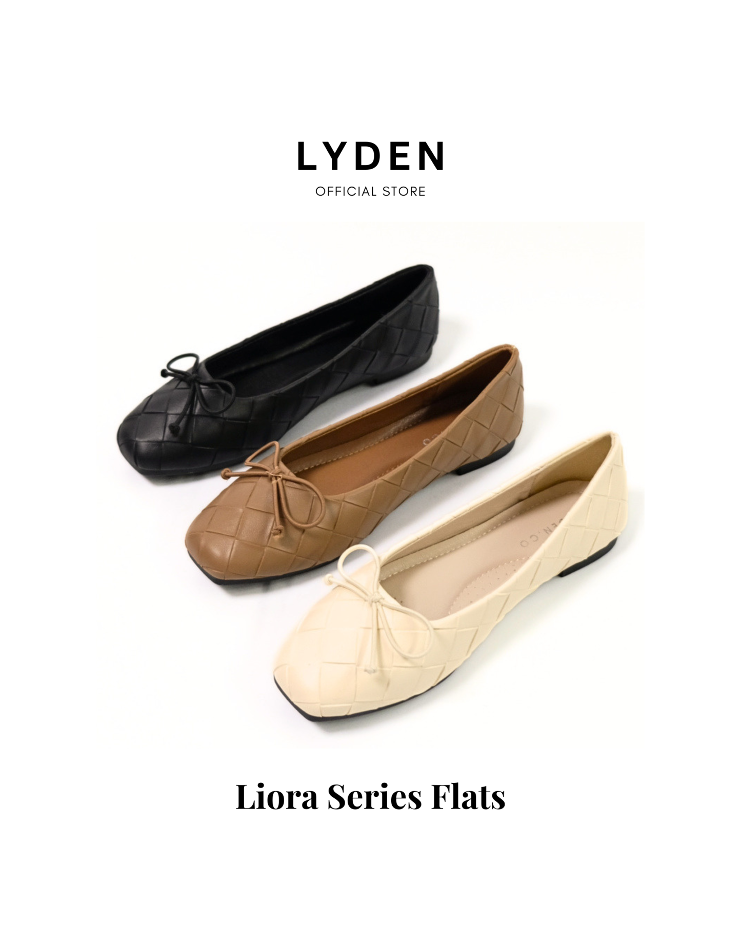 【NEW】Liora Series Flats - Beige//Dark Brown//Black
