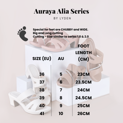 【NEW】Lyden Auraya Alia Series 6.5cm heels - Beige//Pink//Brown