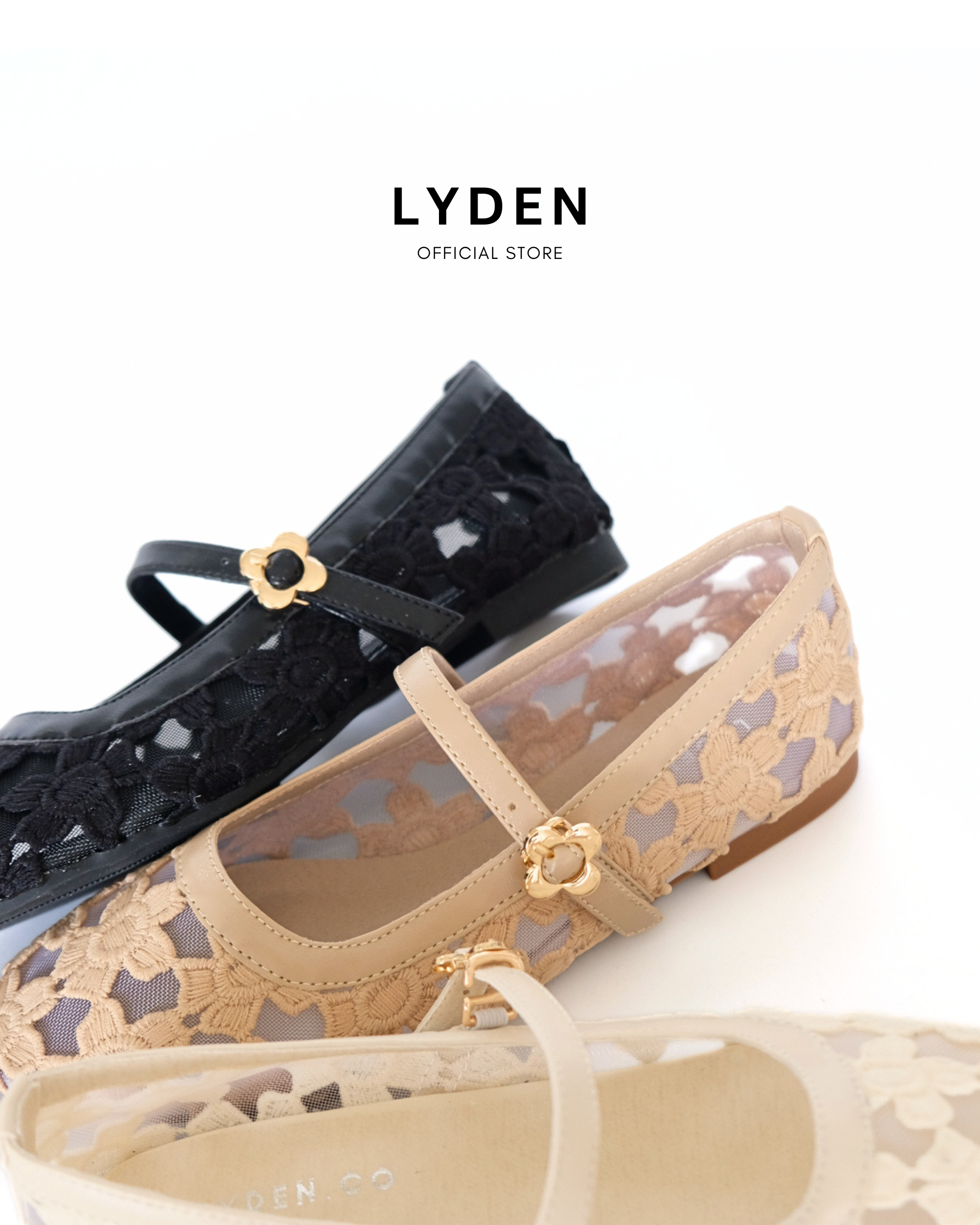 【NEW】Lovelle Series Flats- Beige//Khaki//Black