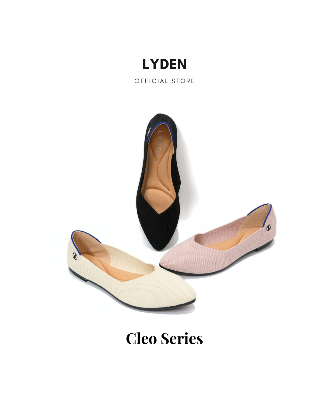 【NEW】Lyden Cleo Series Flats - Beige